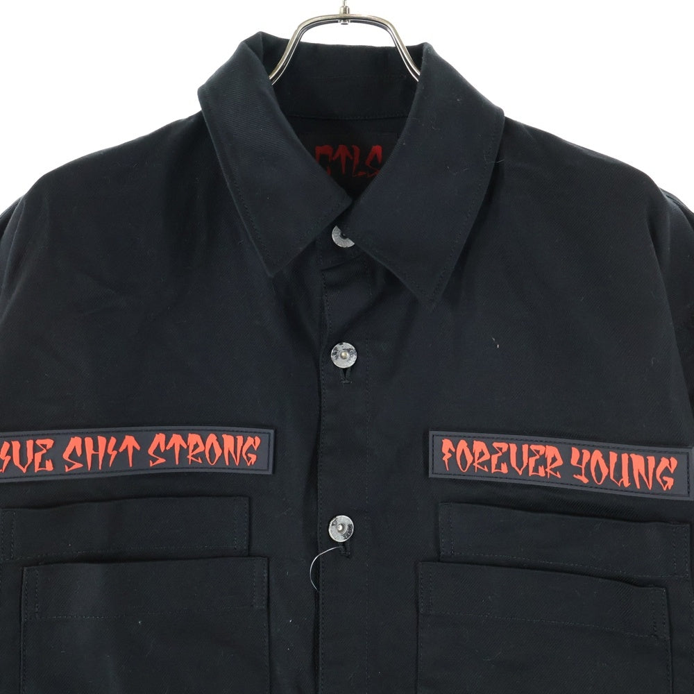 cvtvlist(カタリスト) FOREVER YOUNG ラバーパッチ コットンジャケット ブラック 2201010201