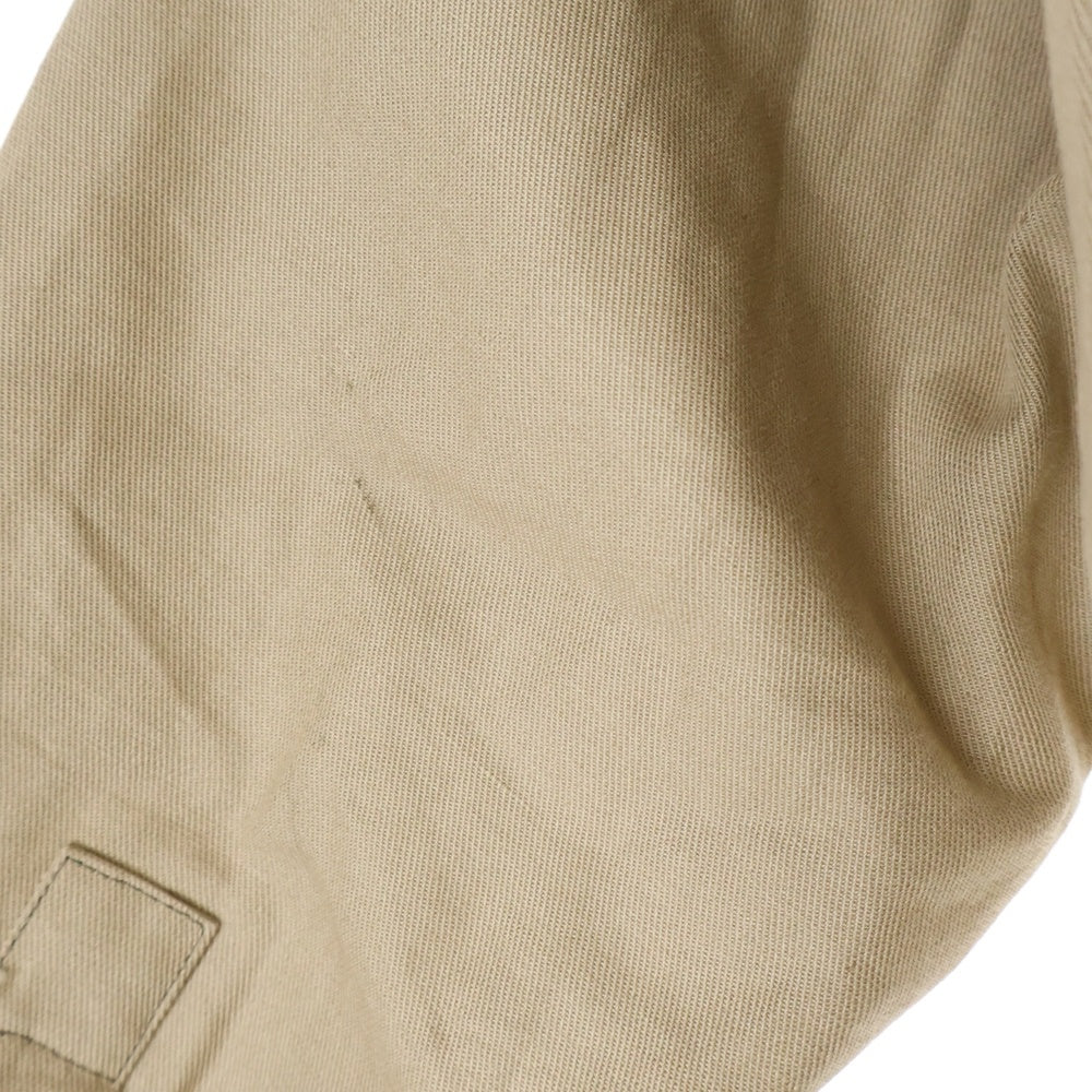 Acne Studios(アクネ ストゥディオズ) ロゴ刺繍 コットンリネン 長袖シャツ ブラウン FN-MN-SHIR000496