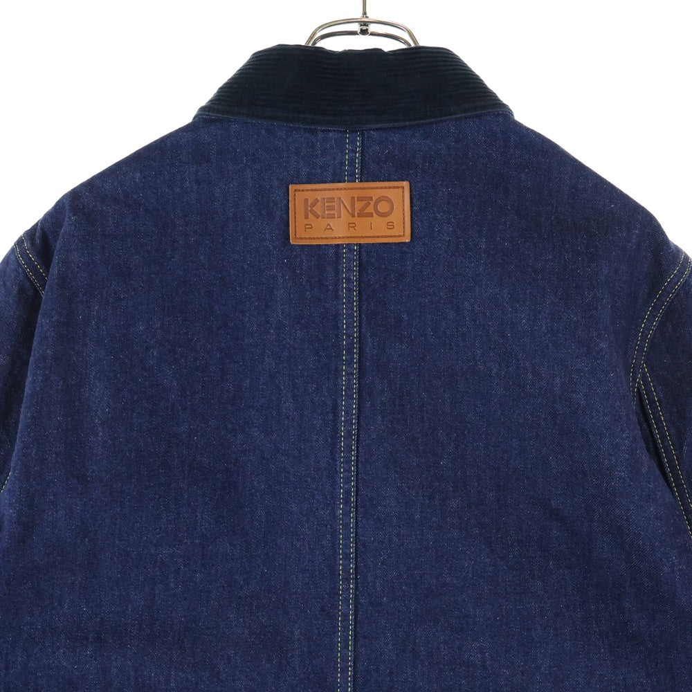 KENZO(ケンゾー) 22AW WORKWEAR DENIM JACKET フローラル刺繍 ワークウェア デニムジャケット インディゴ FC65DV1019EB