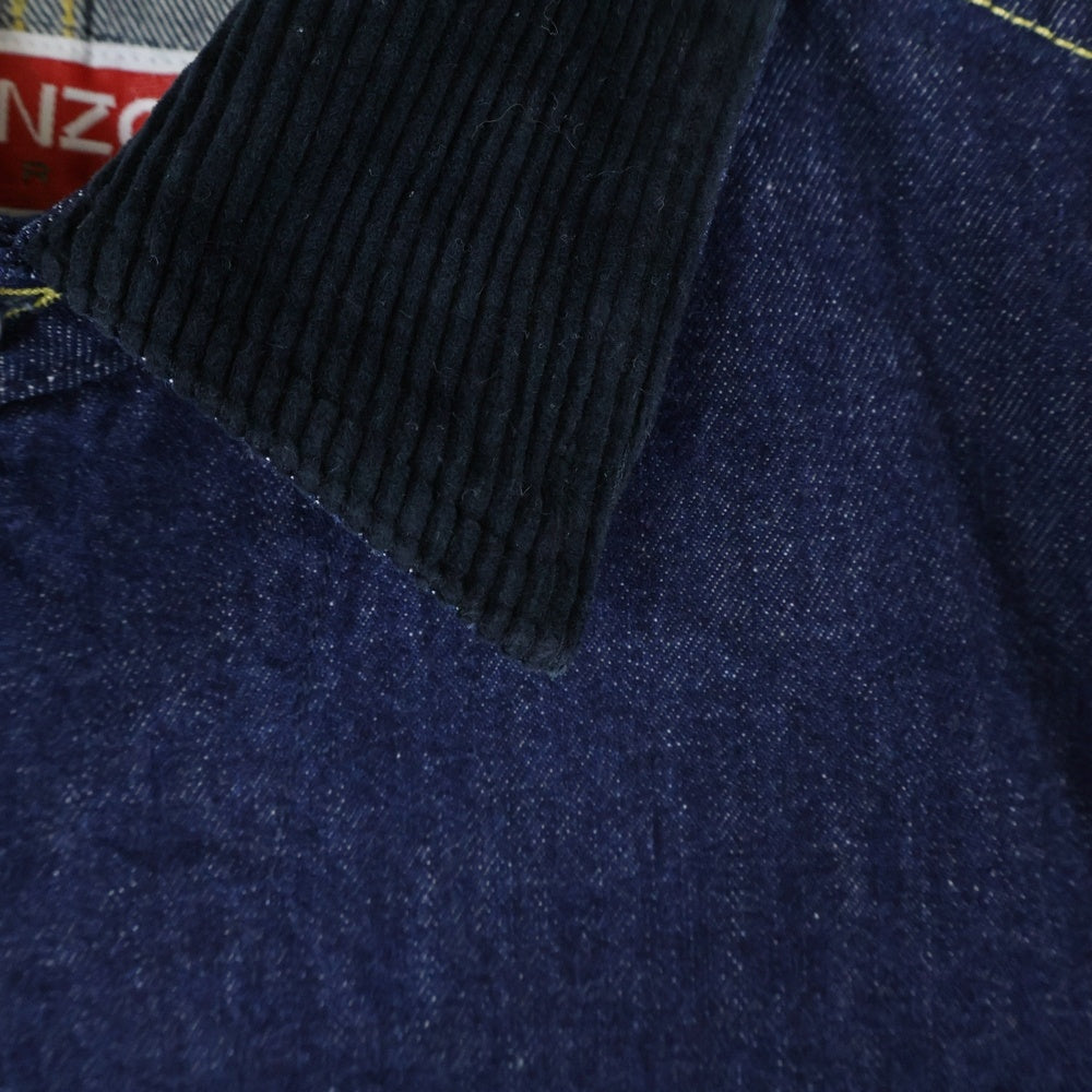 KENZO(ケンゾー) 22AW WORKWEAR DENIM JACKET フローラル刺繍 ワークウェア デニムジャケット インディゴ FC65DV1019EB