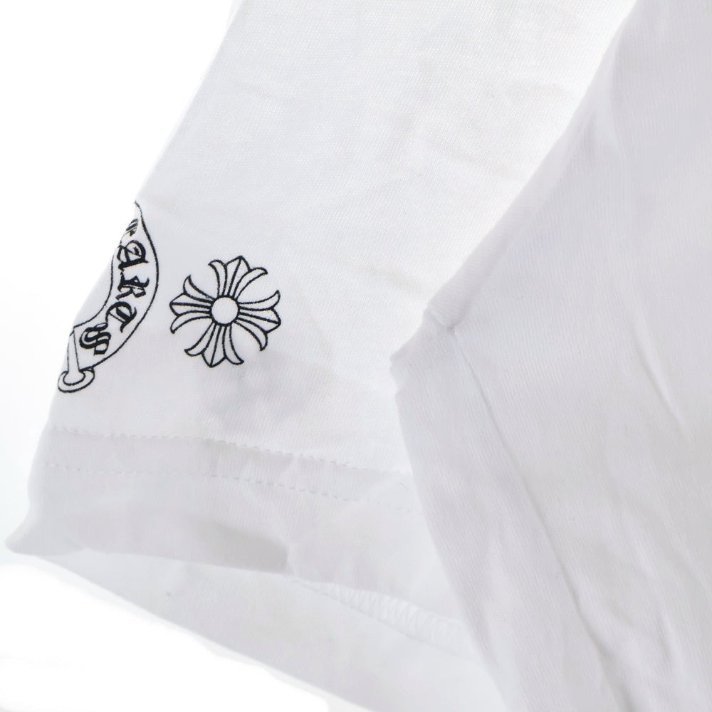 CHROME HEARTS(クロムハーツ) MLTCOL CEM CRS T-SHRT マルチカラーセメタリークロス クルーネック 半袖Tシャツ カットソー ホワイト