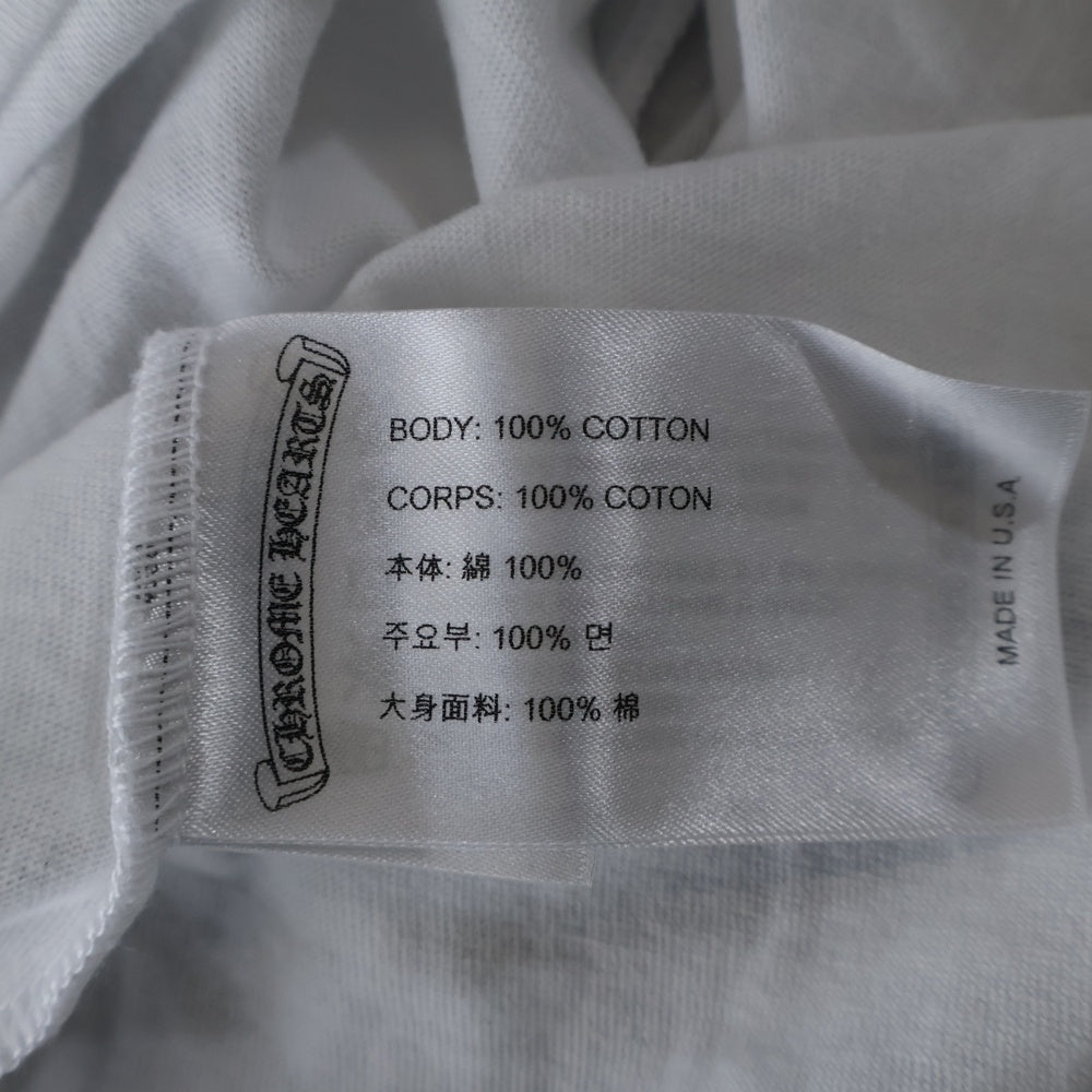 CHROME HEARTS(クロムハーツ) MLTCOL CEM CRS T-SHRT マルチカラーセメタリークロス クルーネック 半袖Tシャツ カットソー ホワイト