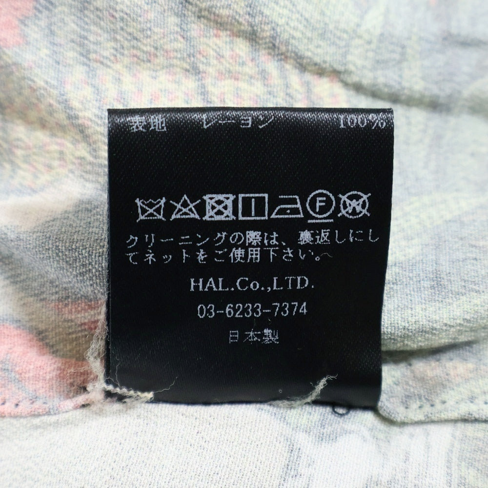 cvtvlist(カタリスト) 22SS DRUNK ALOHA SHIRTS 総柄プリント レーヨン ドランク 半袖アロハシャツ グリーン/レッド 2201060201