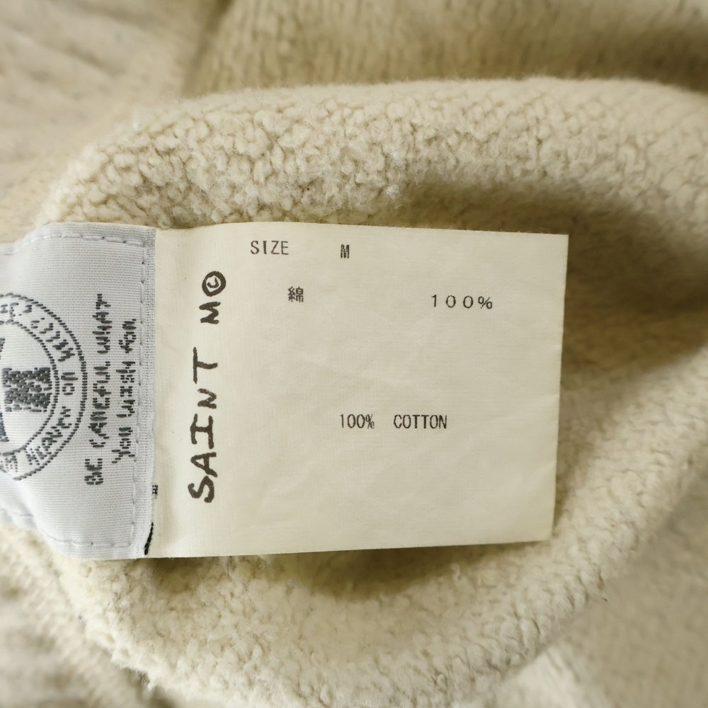 SAINT MICHAEL(セントマイケル) 22SS ×VLONE SWEAT SHORTS ヴィーローン ロゴプリント スウェットショーツ ハーフパンツ アイボリー SM-S22-0000-071