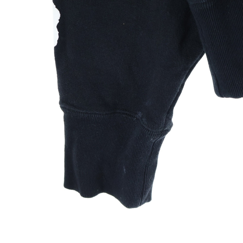 READY MADE(レディメイド) 22AW ×DENIM TEARS COTTON WREATH HOODIE デニムティアーズ リース フラワープリント ロゴ刺繍 スウェット プルオーバーパーカー ブラック RE-DT-BK-00-00-08