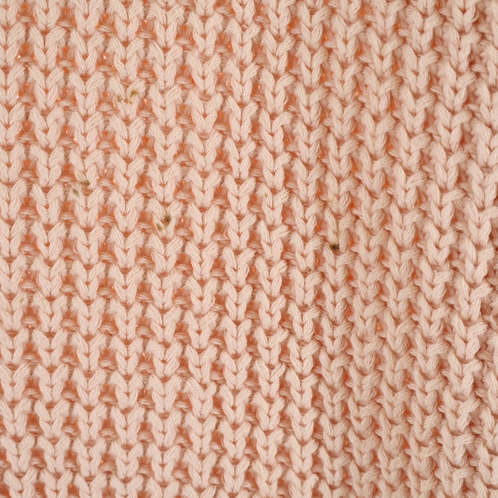 cvtvlist(カタリスト) CRASH KNIT クラッシュ加工 バックモチーフ コットンニット セーター ピンク 220109RF01