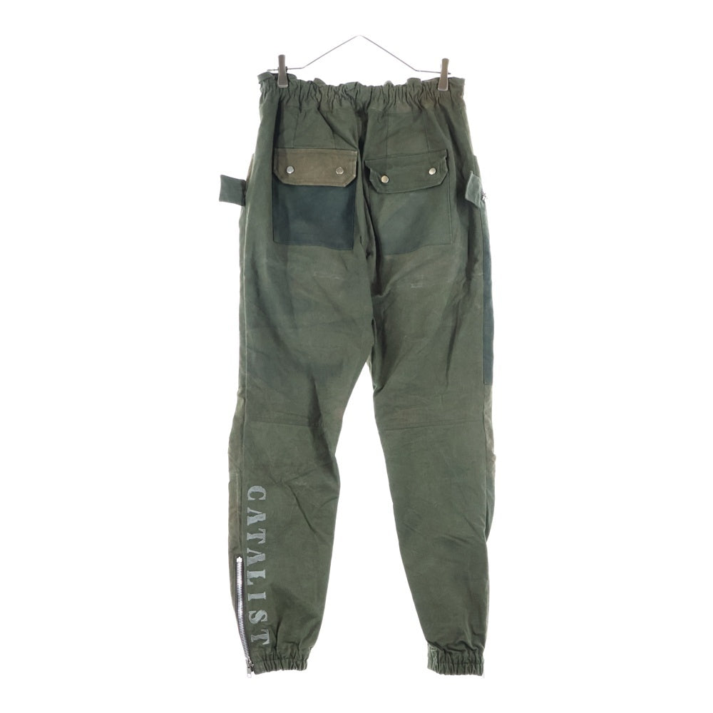cvtvlist(カタリスト) 21AW ローラーコースターベルト サイドジップ カーゴ ジョガーパンツ カーキ 21FW0402T