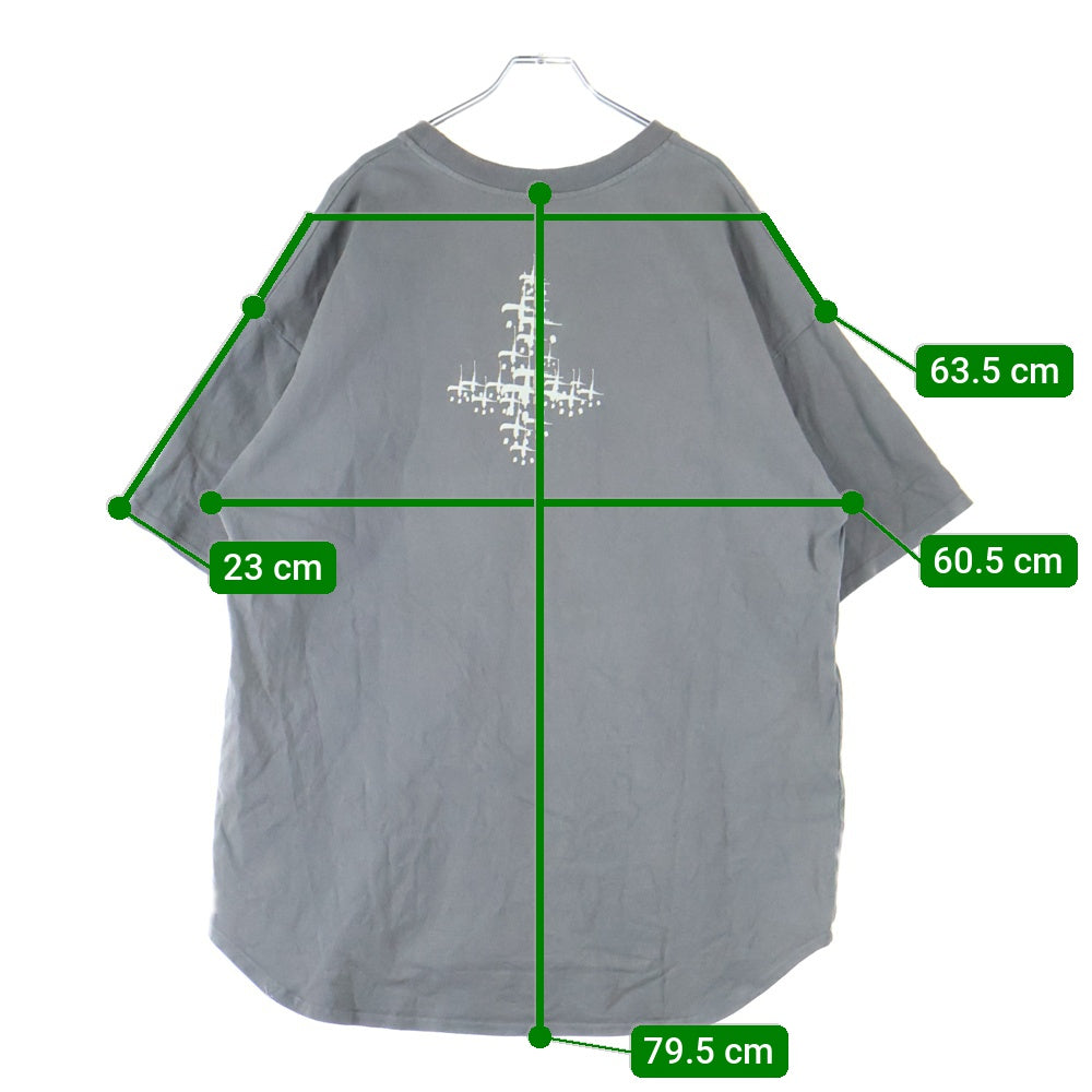 cvtvlist(カタリスト) CREW BASIC TEE 両面プリント クルーネック 半袖Tシャツ カットソー グレー 2101090307