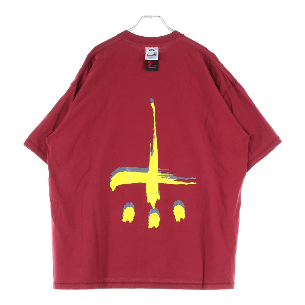 cvtvlist(カタリスト) ×PRO CLUB CTLS プロクラブ 両面プリント クルーネック 半袖Tシャツ カットソー レッド