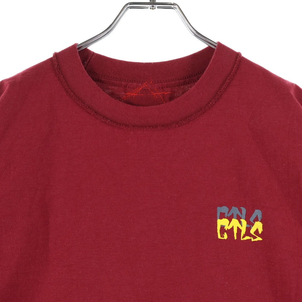 cvtvlist(カタリスト) ×PRO CLUB CTLS プロクラブ 両面プリント クルーネック 半袖Tシャツ カットソー レッド
