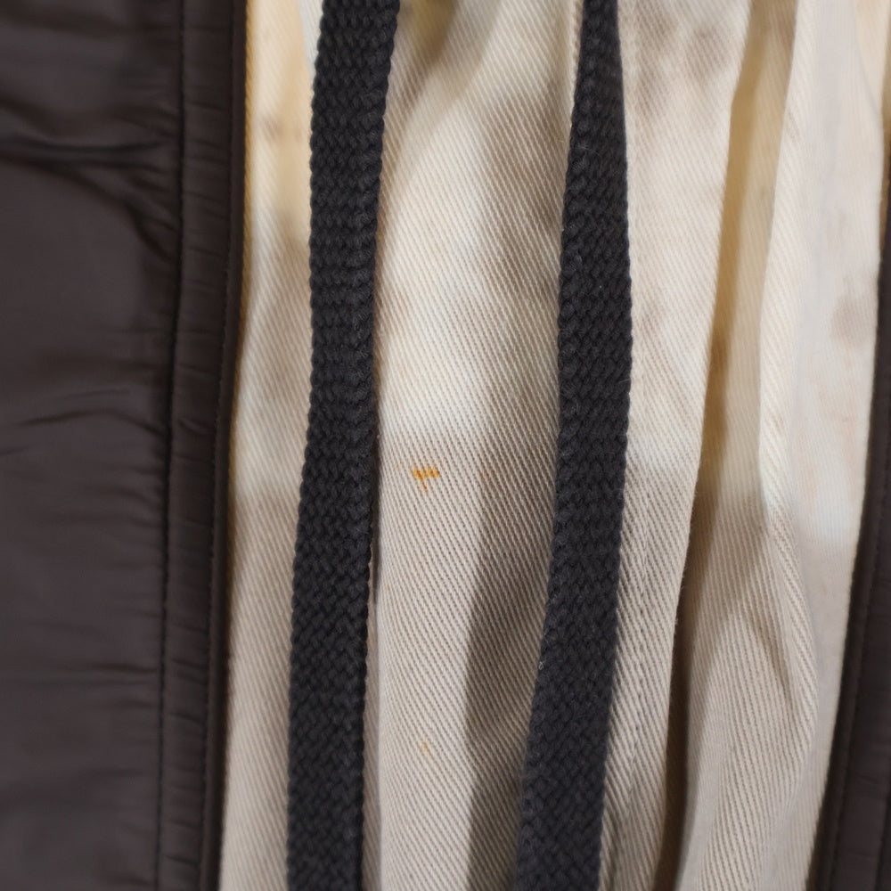 cvtvlist(カタリスト) ナイロン切替 モチーフ刺繍 サルエルショーツ ハーフパンツ ブラウン/ベージュ 2201050402z