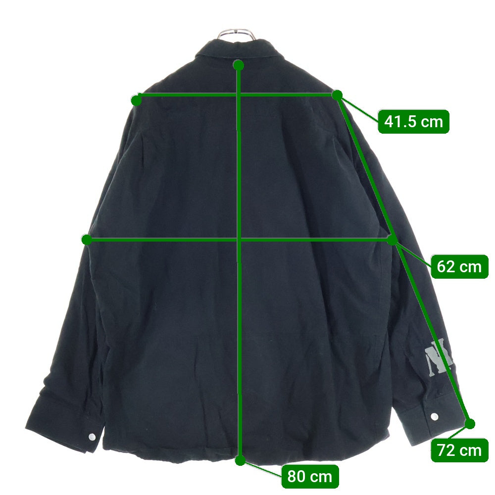 cvtvlist(カタリスト) 21AW VINTAGE ARMY TENT SHIRT ヴィンテージ アーミー テント スナップボタン シャツジャケット ブラック 21FW0203T