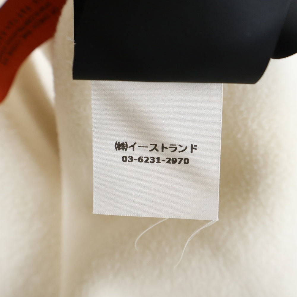 HERON PRESTON(ヘロンプレストン) WORK WEAR アームパッチ ポリエステル ボアフリースコート ホワイト HWEA034E20FAB001