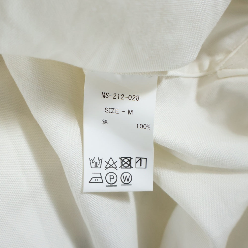 MINDSEEKER(マインドシーカー) MSB OVERFIT OXFORD SHIRT ロゴ刺繍バックプリント オーバーフィット オックスフォード 長袖シャツ ホワイト MS-212-028