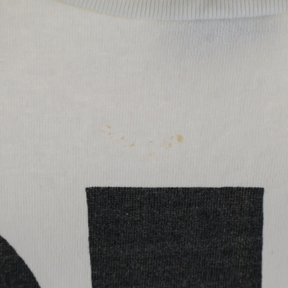 SAINT MICHAEL(セントマイケル) 21AW LS TEE SIN シンプリント クルーネック 長袖Tシャツ カットソー ホワイト SM-A21-0000-015