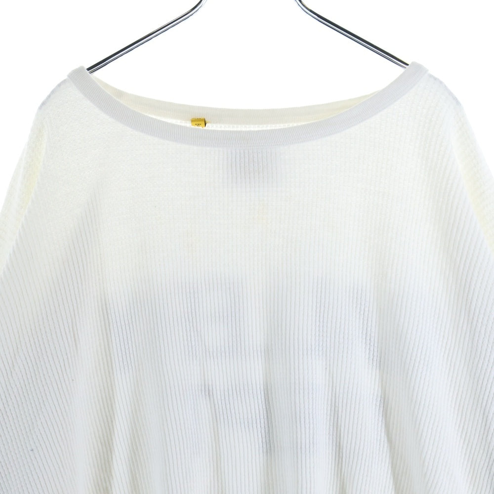 GALLERY DEPT.(ギャラリーデプト) THERMAL WAFFLE バックアームプリント サーマルワッフル 長袖Tシャツ カットソー ホワイト