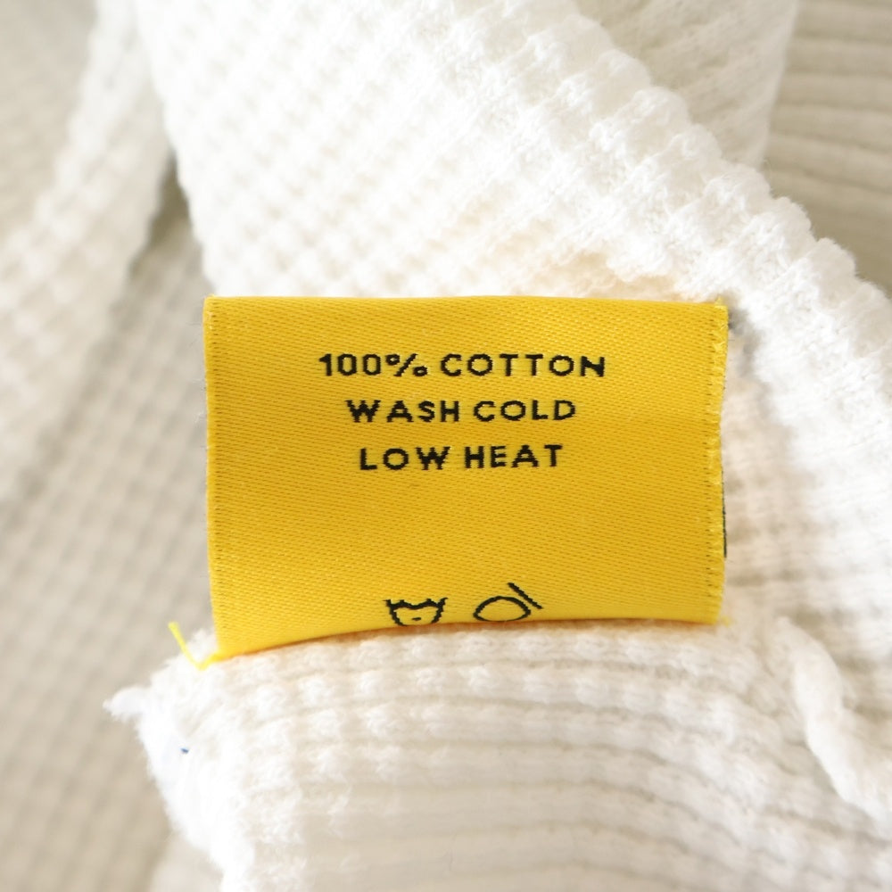 GALLERY DEPT.(ギャラリーデプト) THERMAL WAFFLE バックアームプリント サーマルワッフル 長袖Tシャツ カットソー ホワイト