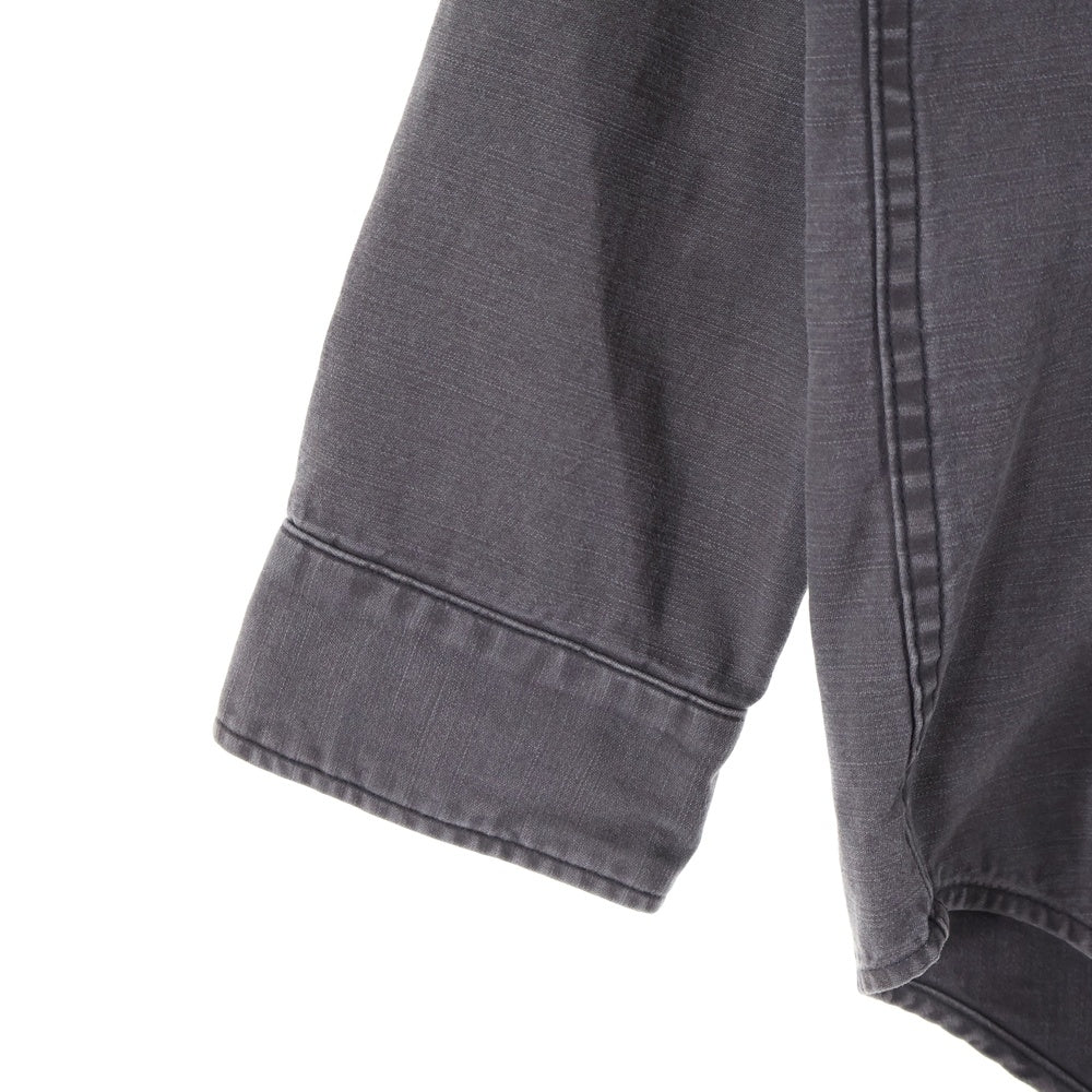 MADISONBLUE(マディソンブルー) HAMPTON BACK SATIN SHIRT ハンプトン バック サテン ワークシャツ チャコールグレー MB999-5711