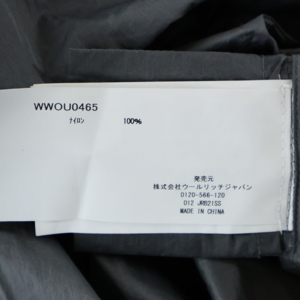 WOOLRICH(ウールリッチ) ANORAK アノラックパーカー フーデッドナイロンジャケット グレー WWOU0465
