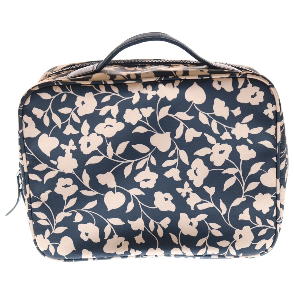 Kate Spade(ケイトスペード) 花柄 ラウンドファスナー メイクポーチ レディース ピンク/ネイビー WLRU6287
