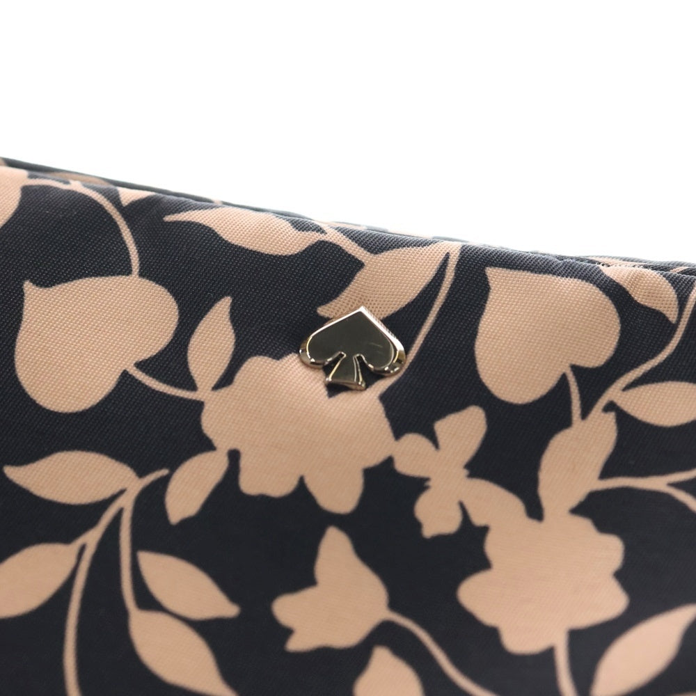 Kate Spade(ケイトスペード) 花柄 ラウンドファスナー メイクポーチ レディース ピンク/ネイビー WLRU6287