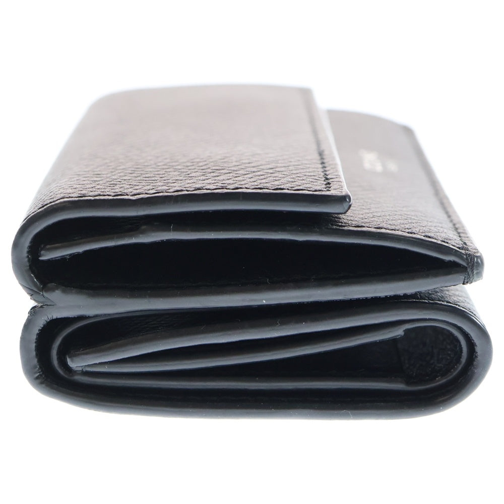 CELINE(セリーヌ) TRIFOLD WALLET レザー スモールトリフォールド 三つ折り財布 ウォレット ブラック U-FG-0231