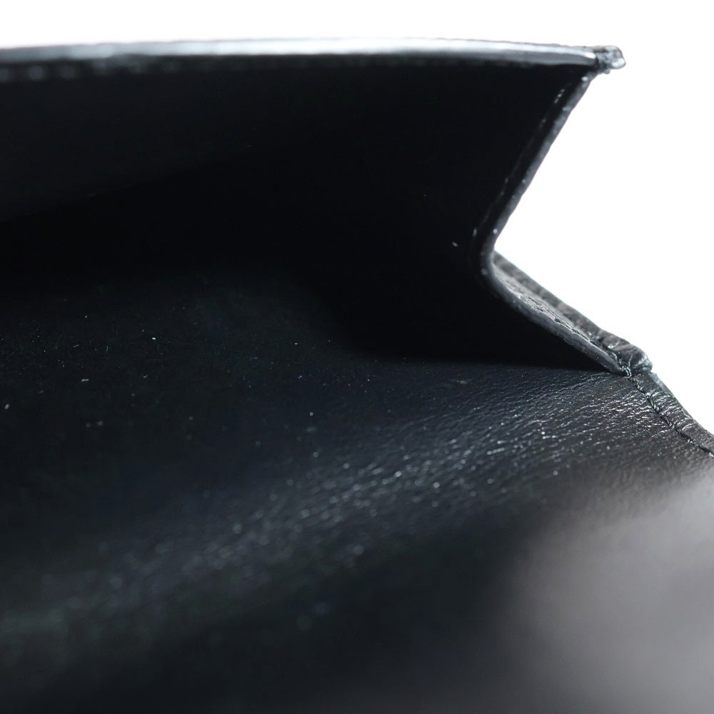 CELINE(セリーヌ) TRIFOLD WALLET レザー スモールトリフォールド 三つ折り財布 ウォレット ブラック U-FG-0231