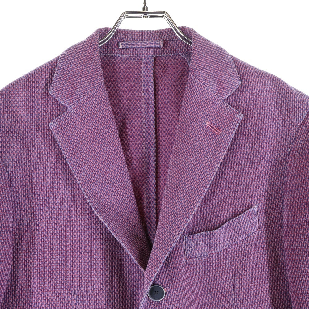 LARDINI(ラルディーニ) コットン 3ポケット シングルテーラードジャケット ピンク PT386AV-43