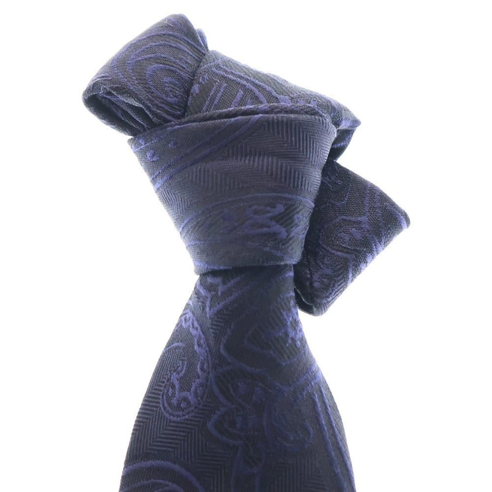 ETRO(エトロ) ペイズリー柄 シルク ネクタイ ネイビー