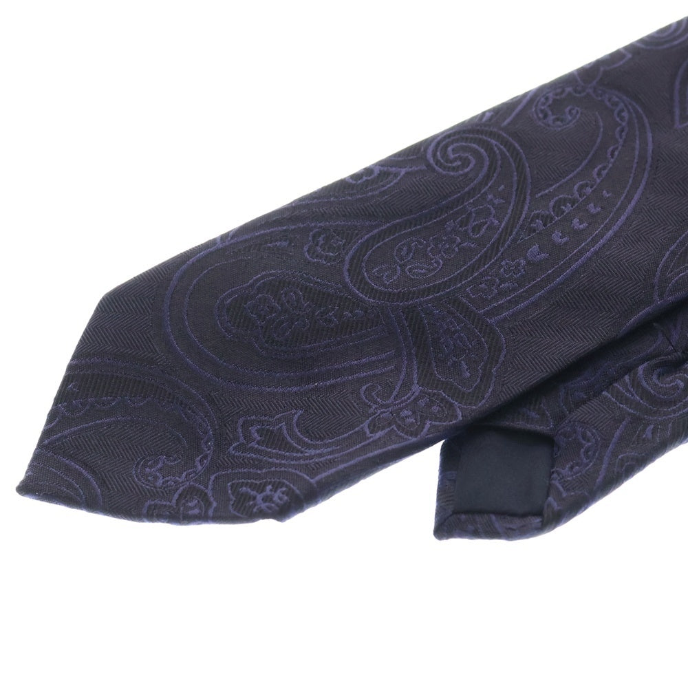 ETRO(エトロ) ペイズリー柄 シルク ネクタイ ネイビー