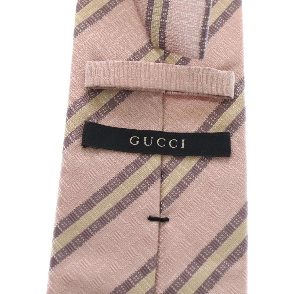 GUCCI(グッチ) 総柄 シルク ネクタイ ピンク レディース
