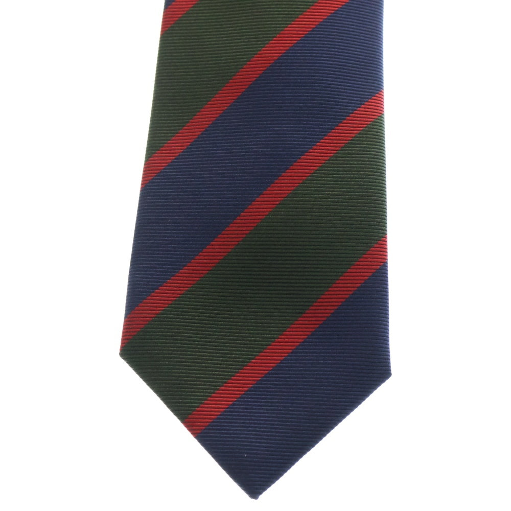 GUCCI(グッチ) 総柄 シルク ネクタイ グリーン/ネイビー/レッド