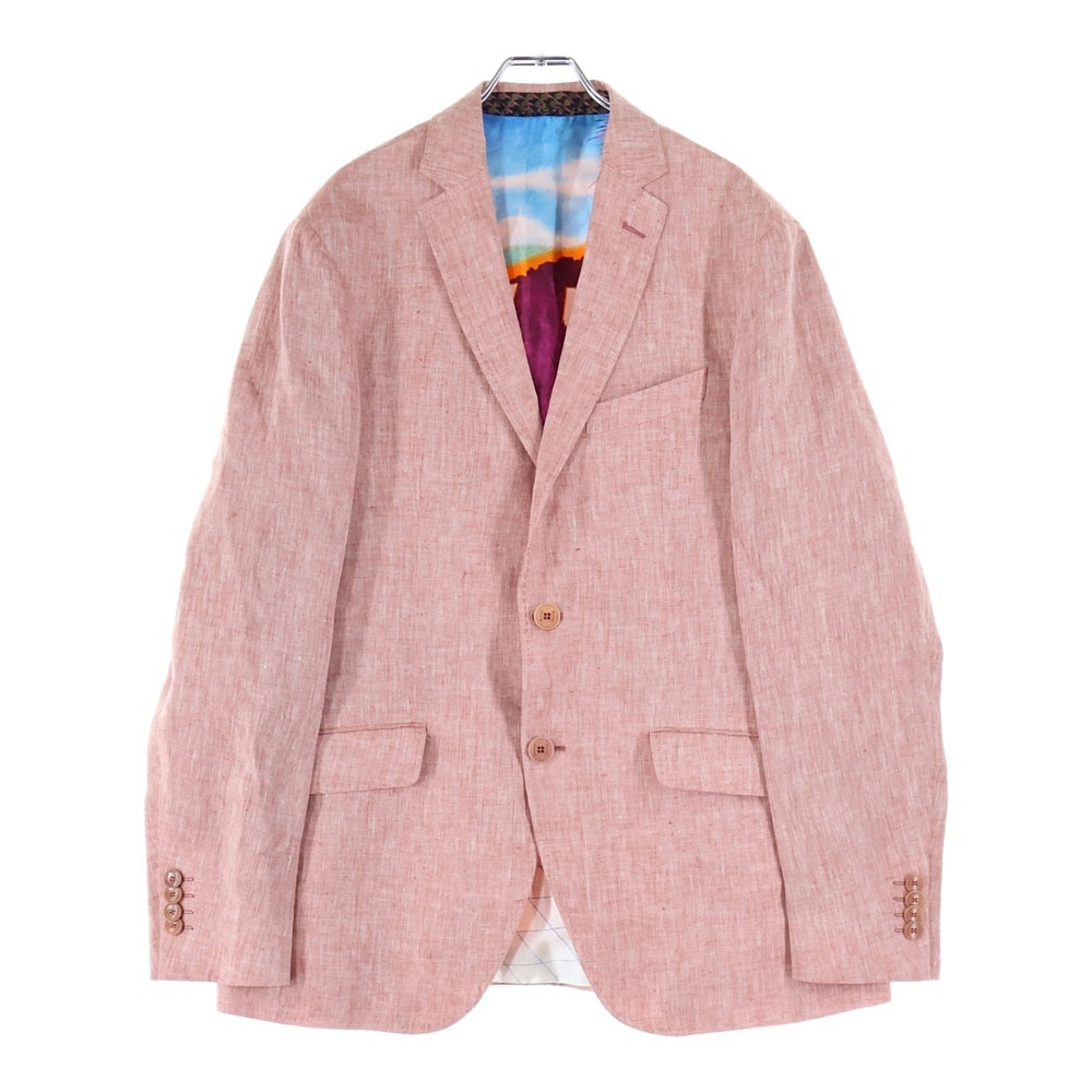ETRO(エトロ) レーヨン混 シングルテーラードジャケット ピンク