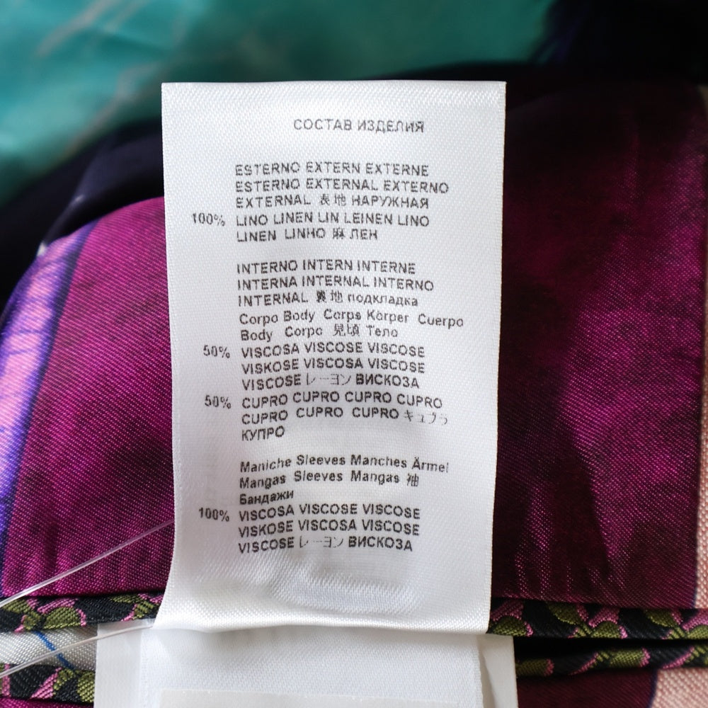 ETRO(エトロ) レーヨン混 シングルテーラードジャケット ピンク