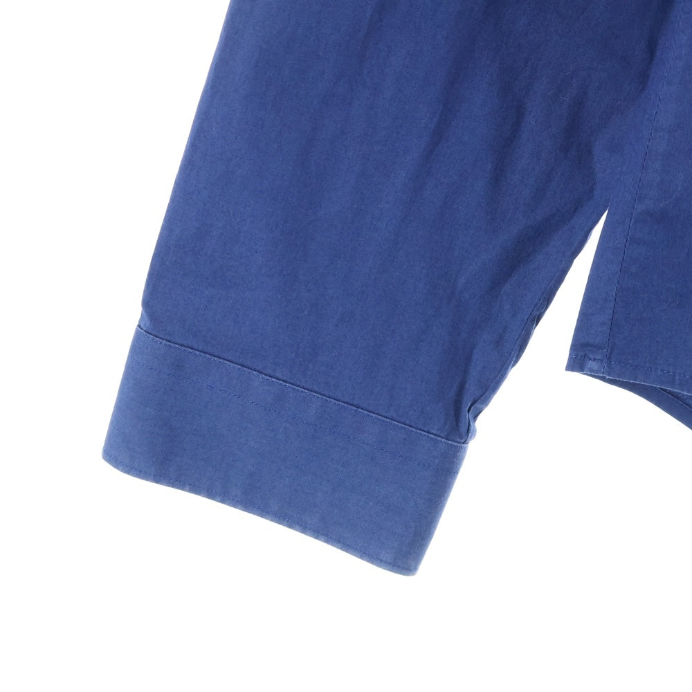 VERSACE(ヴェルサーチ) 0ポケット ロングスリーブ コットンシャツ ブルー