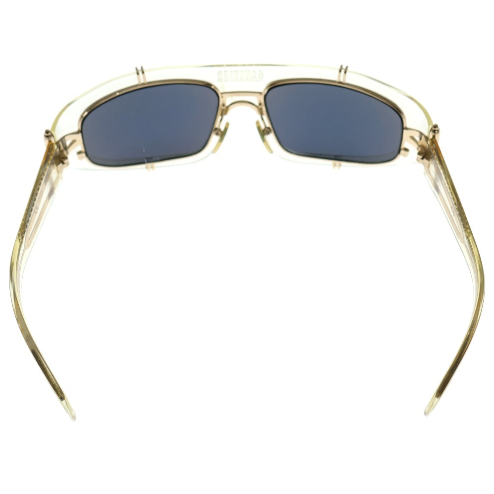 Jean Paul GAULTIER(ジャンポールゴルチエ) 90S VINTAGE CRYSTAL ヴィンテージ クリスタル 異素材フレームドッキング サングラス 眼鏡 アイウェア ゴールド 3058-J-M