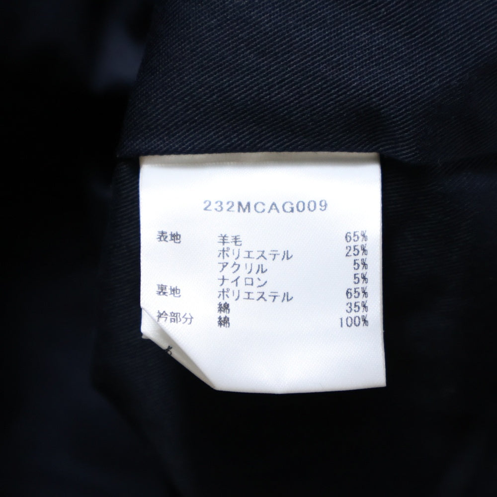 Barbour(バブアー) ウィンドウペンチェック ジップアップ ウール コート ネイビー 232MCAG009