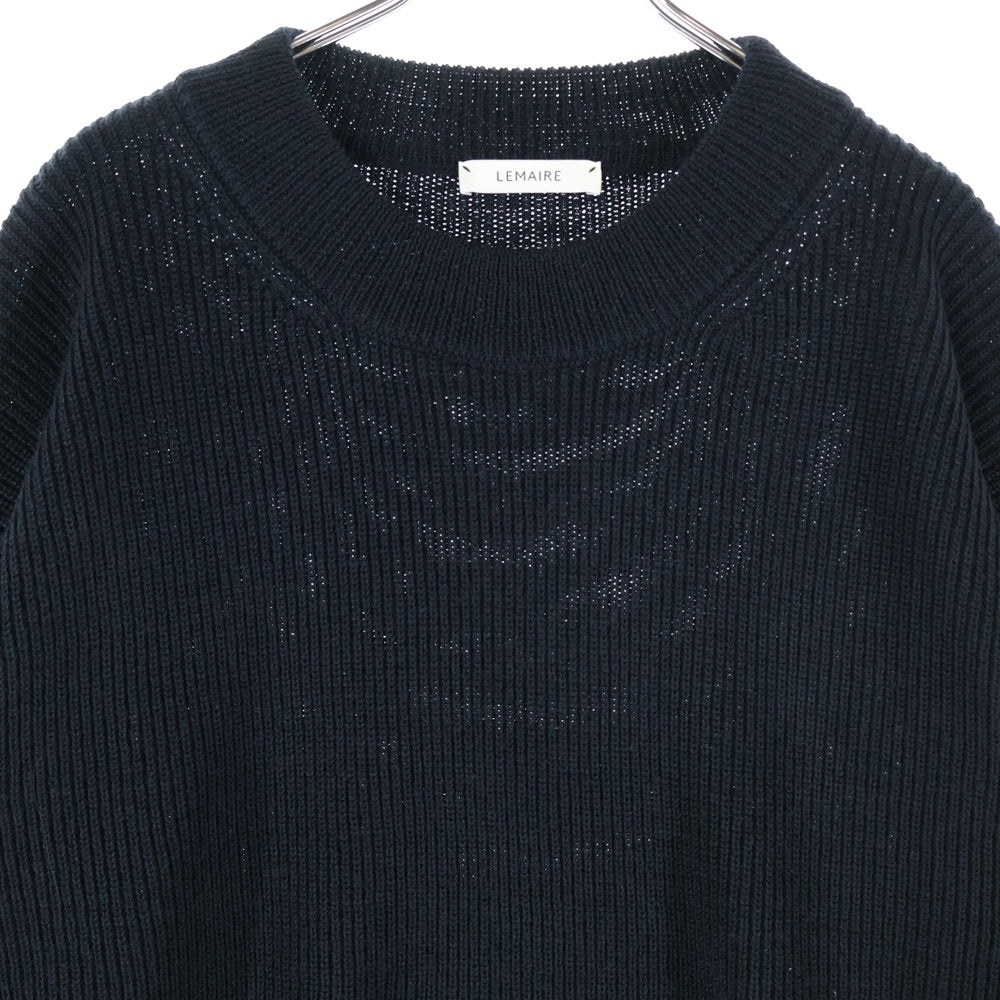 LEMAIRE(ルメール) BOXY ROUND NECK SWEATER ボックスラウンドネック ウールニットセーター ブラック TO1419 LK1042