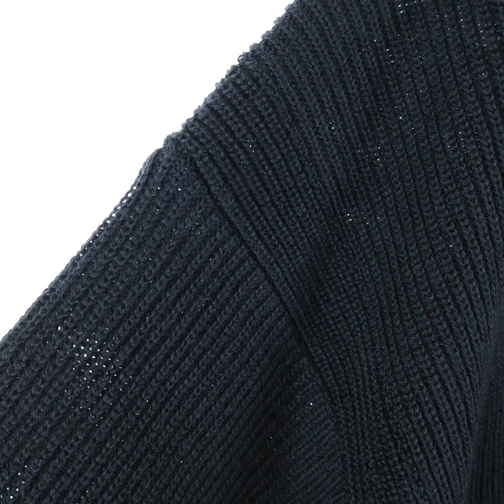 LEMAIRE(ルメール) BOXY ROUND NECK SWEATER ボックスラウンドネック ウールニットセーター ブラック TO1419 LK1042