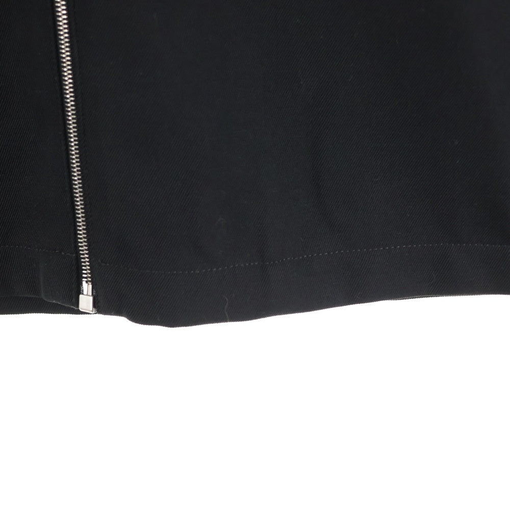 JIL SANDER(ジルサンダー) ウールギャバジン ジップアップシャツジャケット ブラック J22DL0249 J40002