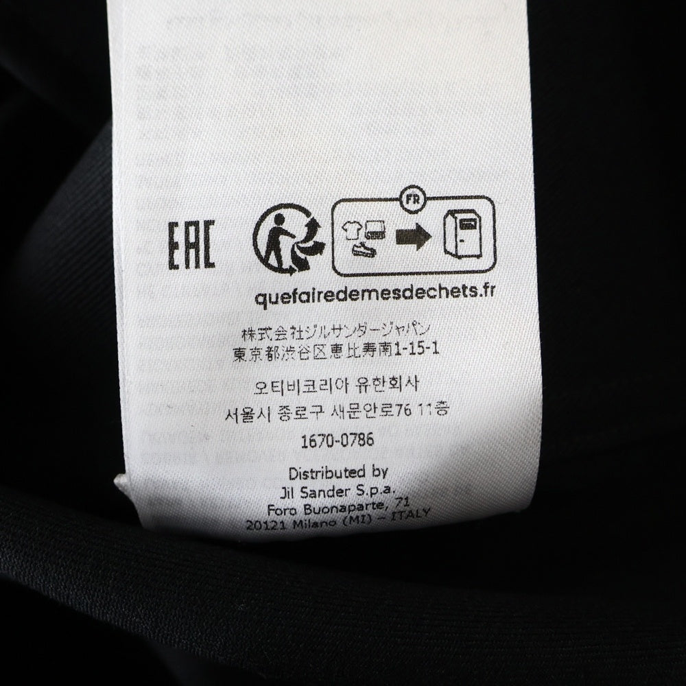 JIL SANDER(ジルサンダー) ウールギャバジン ジップアップシャツジャケット ブラック J22DL0249 J40002