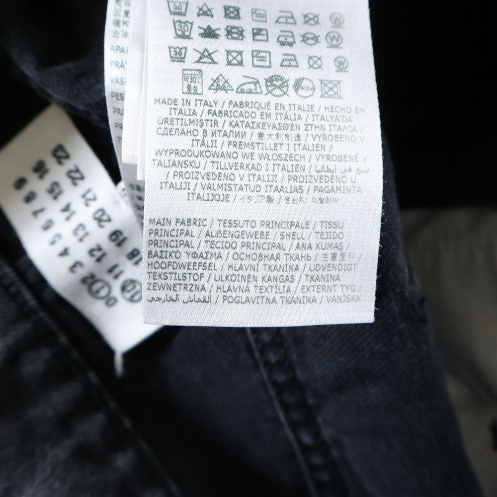 Maison Margiela 1 10(メゾンマルジェラ 1 10) 23AWスラッシュディテール カットアウト デニムパンツ ジーンズ ブラック S51LA0051 S30743