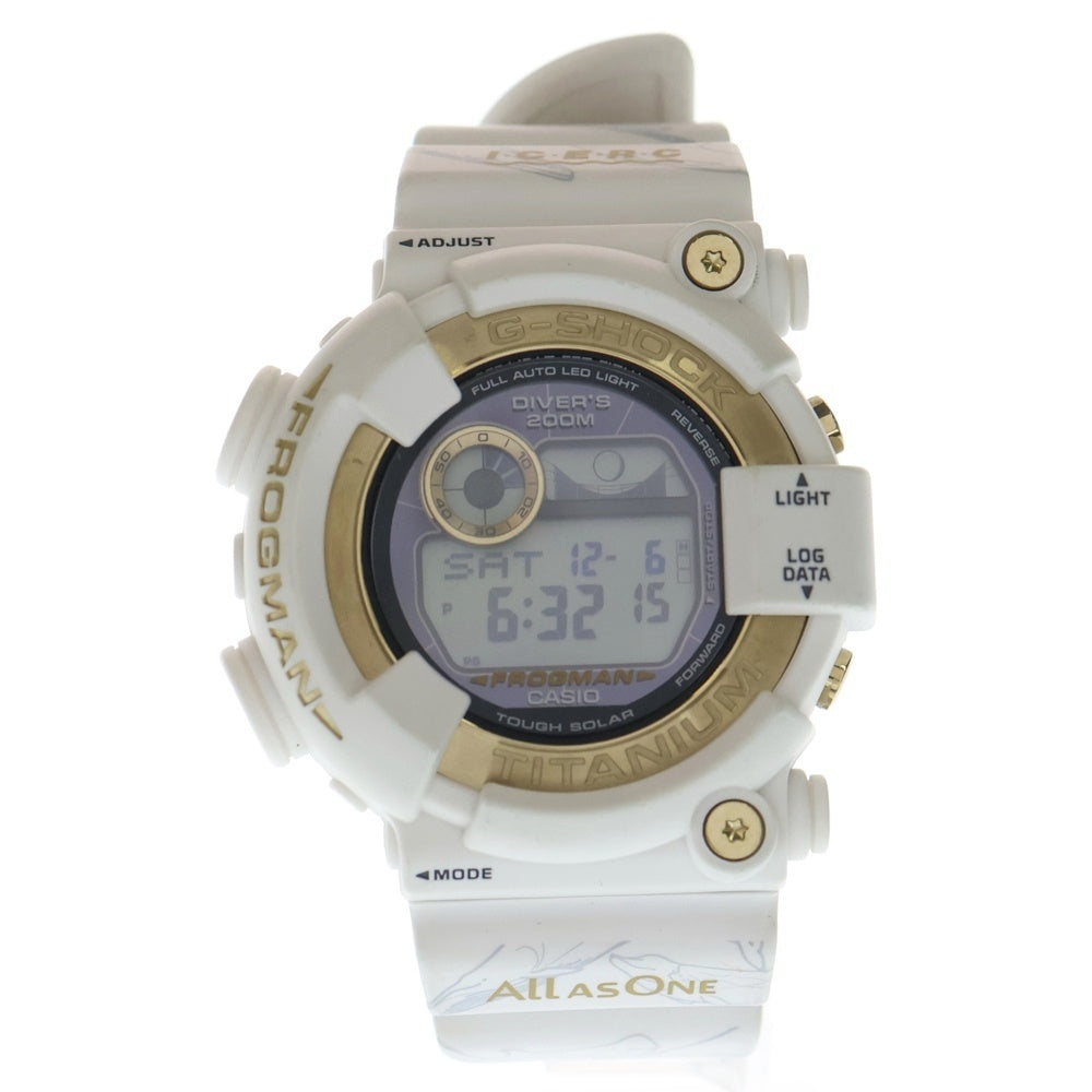 CASIO G-SHOCK(カシオ ジーショック) ×ICERC Japan FROGMAN フロッグマン 30周年モデル ゴールド文字盤 腕時計 ホワイト/ゴールド GW-8201K-7JK