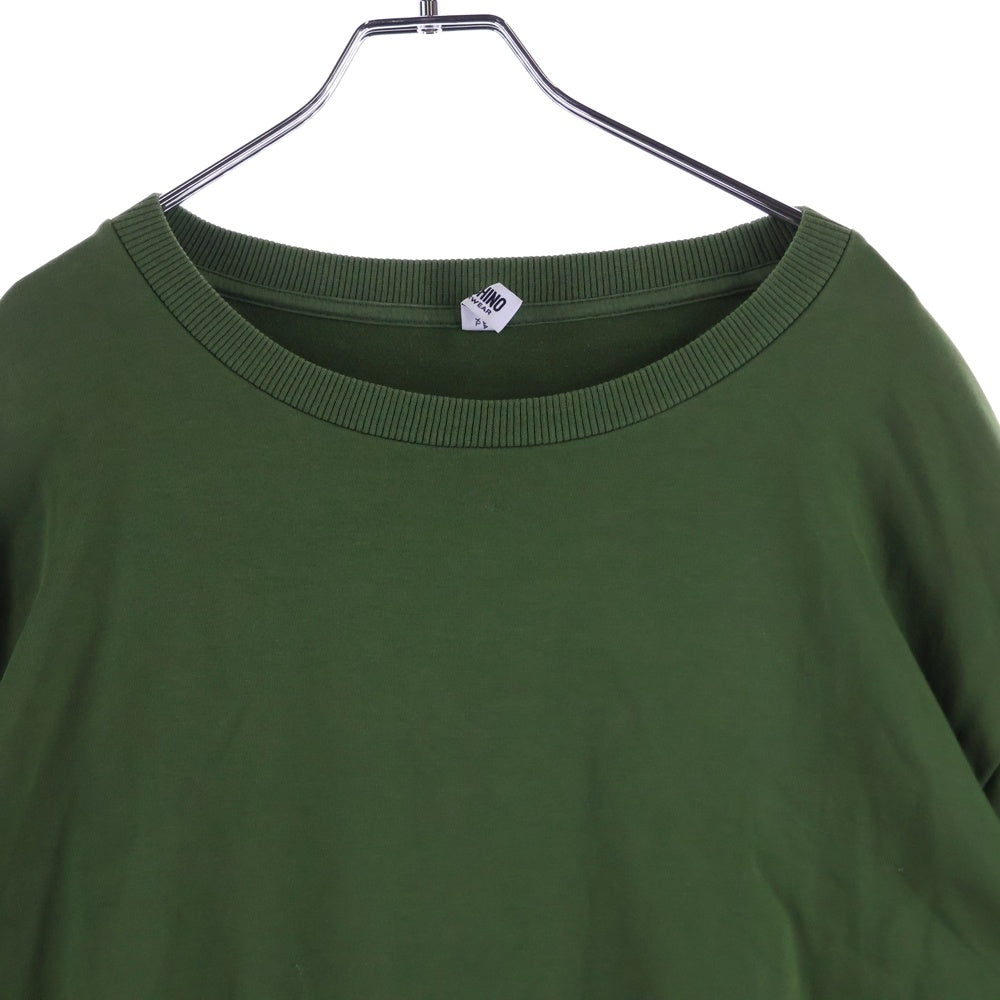 MOSCHINO(モスキーノ) ロゴサイドライン クルーネックスウェット トレーナー グリーン V17068106