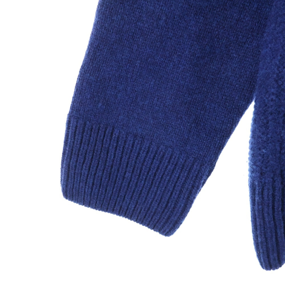 HACKETT(ハケット) カシミヤ混 ジップアップ ニットジャケット セーター ネイビー