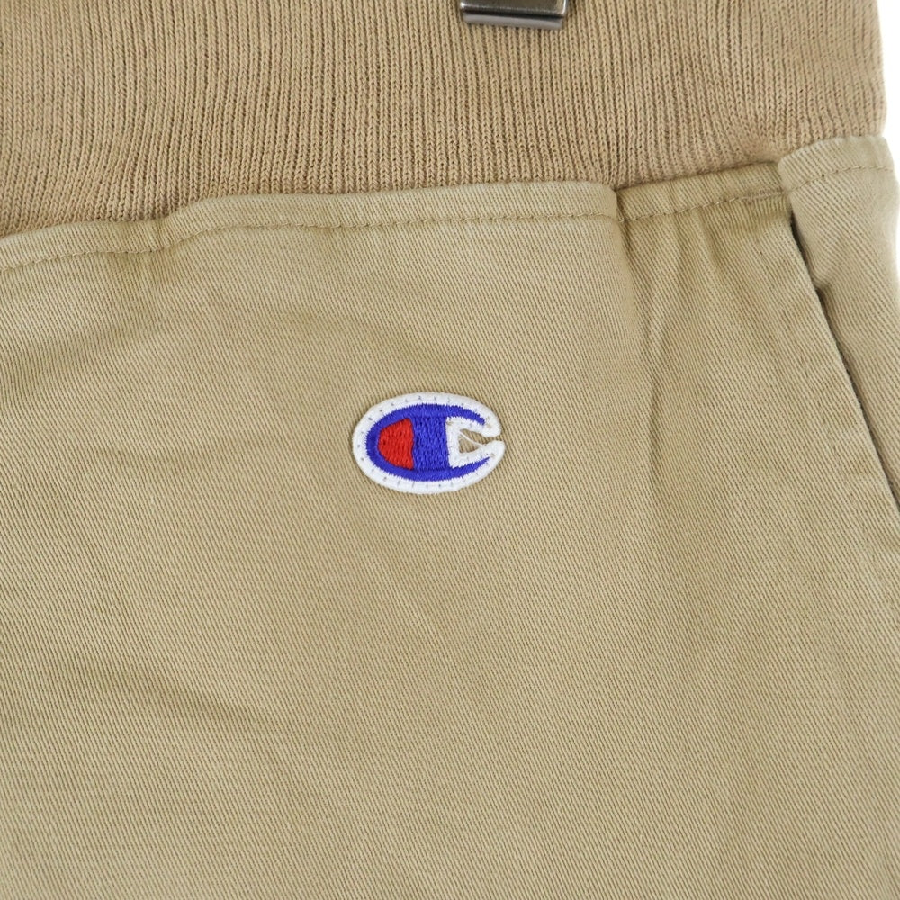 CHAMPION(チャンピオン) ドローストリング ツイルロング ジョガーパンツ ベージュ C3-J219
