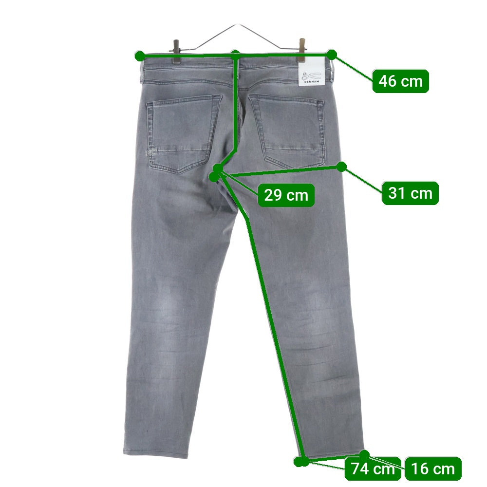 DENHAM(デンハム) RAZAOR ラゾール コットン ストレート テーパードデニムパンツ グレー