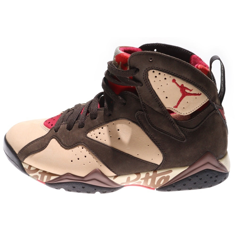 NIKE(ナイキ) ×PATTA AIR JORDAN 7 OG BROWN パタ エアジョーダン7 ハイカットスニーカー ブラウン US9.5/27.5cm AT3375-200