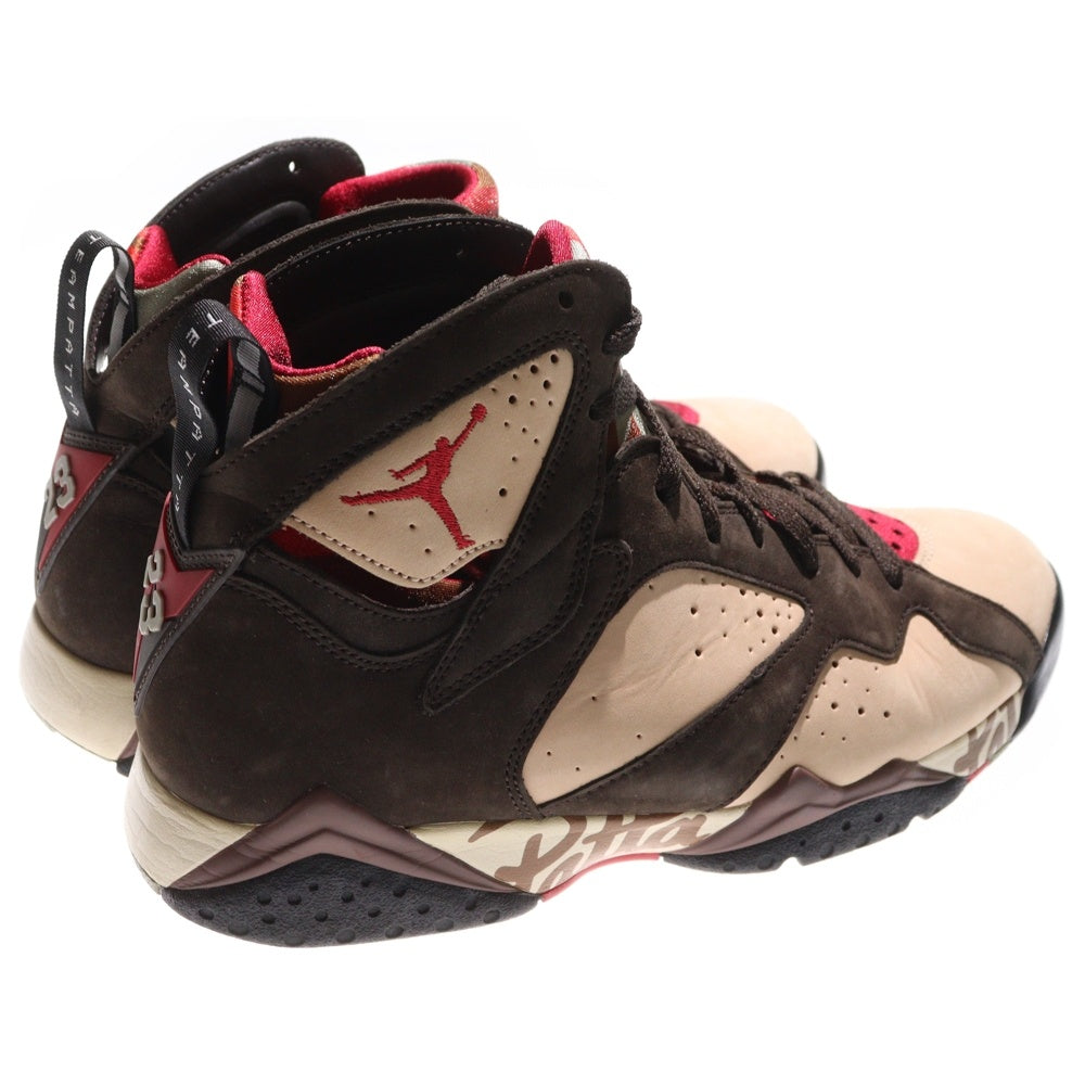 NIKE(ナイキ) ×PATTA AIR JORDAN 7 OG BROWN パタ エアジョーダン7 ハイカットスニーカー ブラウン US9.5/27.5cm AT3375-200
