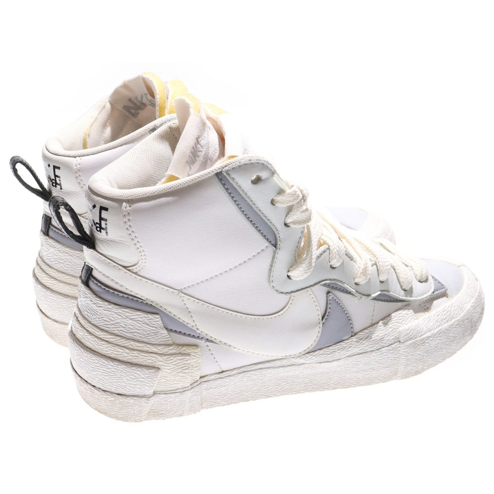NIKE(ナイキ) ×sacai BLAZER MID サカイ ブレーザー ミッドカットスニーカー ホワイト US9/27cm BV0072-100